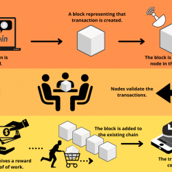 How a transaction get into a blockchain? | Visual.ly