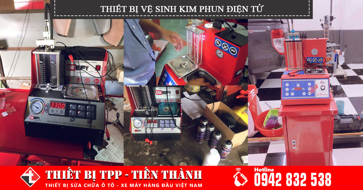 Thiết bị vệ sinh kim phun điện tử làm sạch béc phun xăng xe máy bị nghẹt