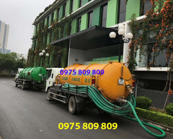 #1 Hút bể phốt tại Long Biên giá rẻ 50k/m3 - 0975 809 809