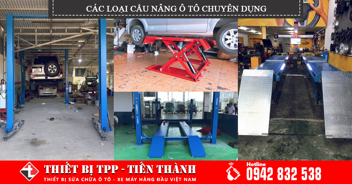 [Review] TOP các loại cầu nâng ô to chuyên dụng cho Garare sửa chữa