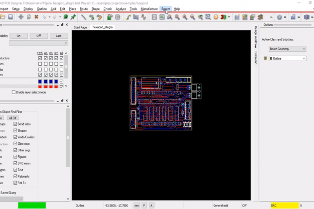 Cách xuất file Gerber trong Orcad