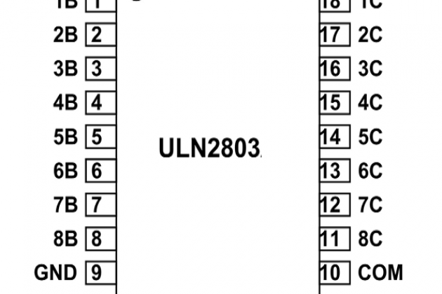 ULN2803 là gì, sơ đồ chân, cách sử dụng, thay thế tương đương
