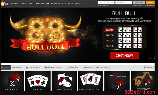 Bull Bull là gì? Cách chơi bài Bull Bull tại nhà cái 188BET