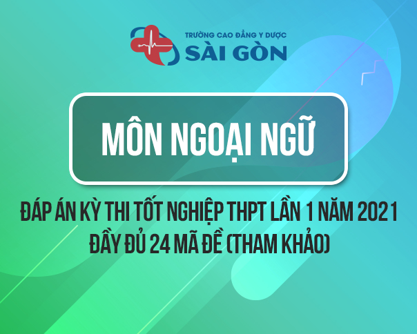 Đáp Án môn Tiếng Anh thi tốt nghiệp THPT 2021 - Full 24 mã đề