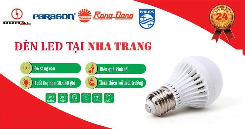 Đèn led Nha Trang, đại lý phân phối đèn led giá rẻ tại Nha Trang