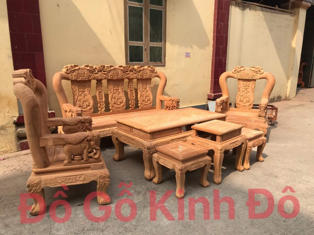 Sốt Với 2 Bộ Bàn Ghế Minh Quốc Voi Gỗ Gõ Đỏ Đẳng Cấp Nhất Hiện Nay - Đồ Gỗ Vũ Huy