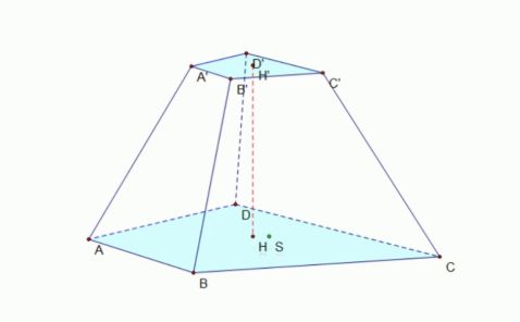 Công thức tính Thể tích hình chóp cụt, hình chóp cụt đều kèm bài tập