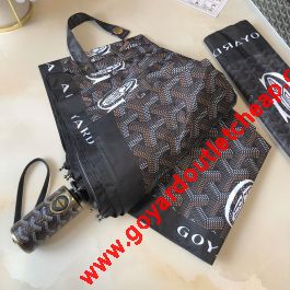 Goyard Goyardine 3 Folding Umbrella Black