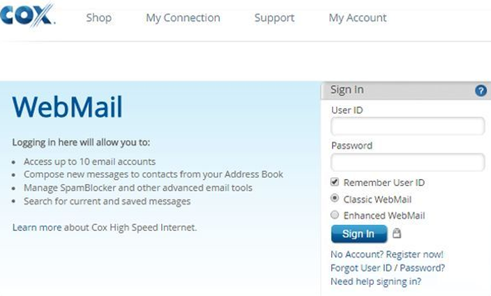 Cox Email Login | Cox Webmail Login