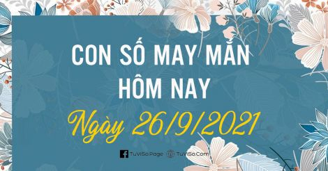 Con số may mắn hôm nay ngày 26/9/2021: Số đẹp phong thủy