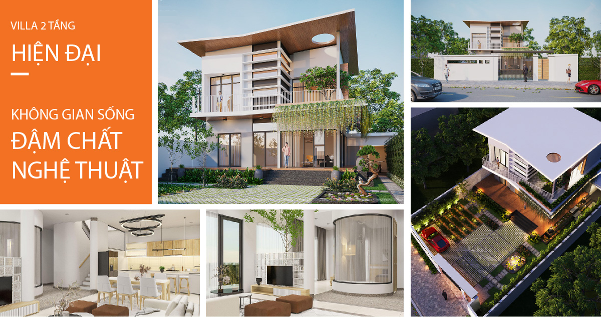 Villa 2 Tầng Hiện Đại - Không Gian Sống Đậm Chất Nghệ Thuật & Tiện Nghi Cho Người Lớn Tuổi | TK2141 | Chị Hằng | Đất Thủ