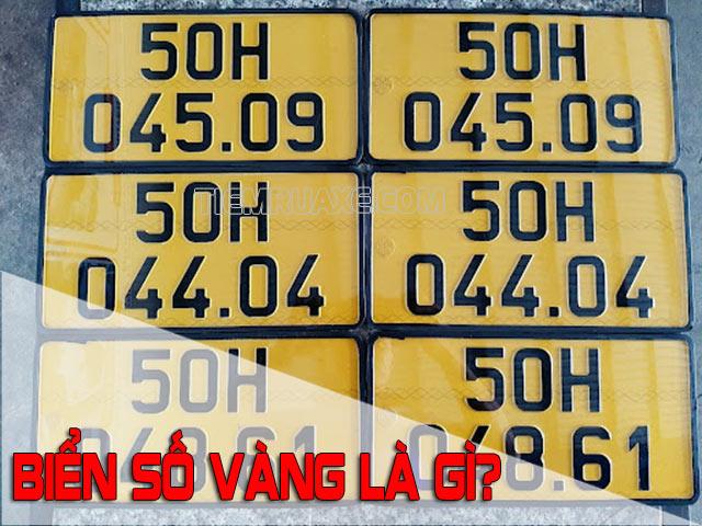 Biển số vàng là gì? Những quy định đổi biển số vàng cần biết - Tiệm rửa xe uy tín