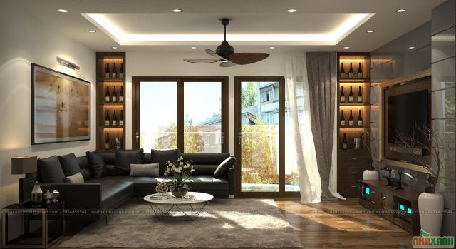 Thiết kế phòng khách hiện đại - Nội Thất Nhà Xanh