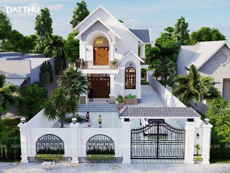 TOP 7 Mẫu Biệt Thự 2 Tầng Mái Thái Đẹp Và Giải Pháp Xây Dựng Mới