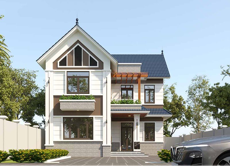 Gợi ý những mẫu nhà 2 tầng chữ l đẹp năm 2021 - Kiến Thiết Việt