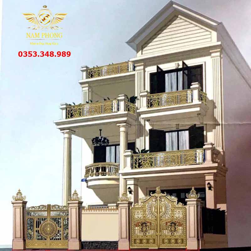 Cổng, cửa, lan can nhôm đúc Bà Rịa – Vũng Tàu tinh tế đến từng chi tiết