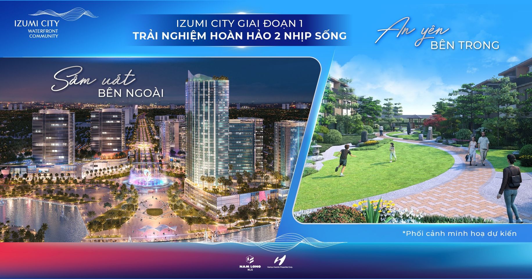 Izumi City giai đoạn 1: Trải nghiệm hoàn hảo 2 nhịp sống