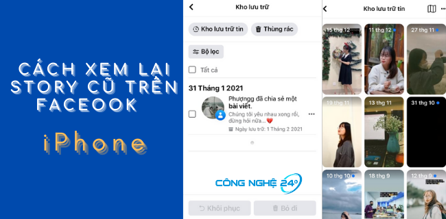 Cách xem lại story cũ trên Facebook iPhone chỉ 3 bước