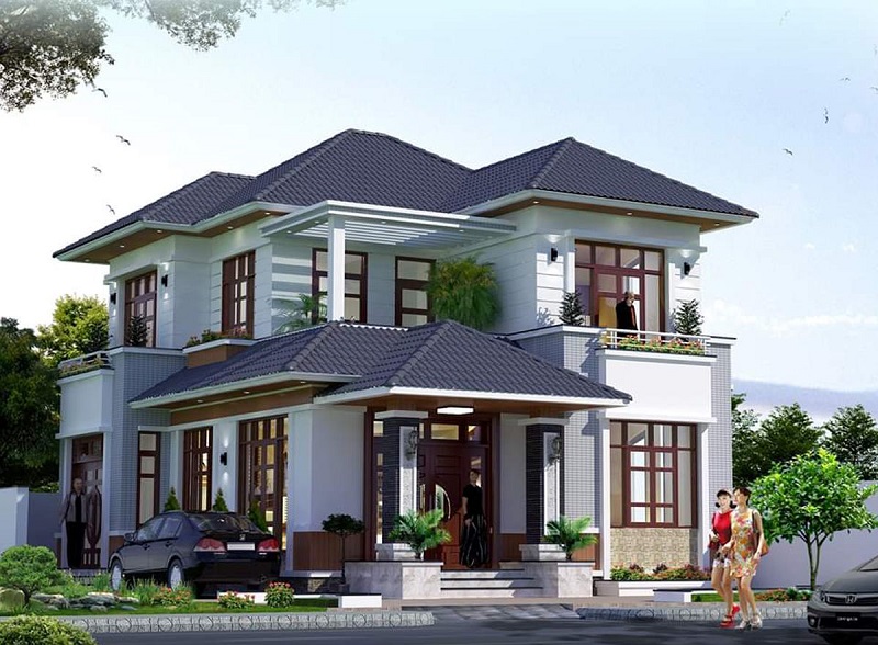 Gợi ý những mẫu nhà 2 tầng mái nhật đẹp 2021 - Kiến Thiết Việt