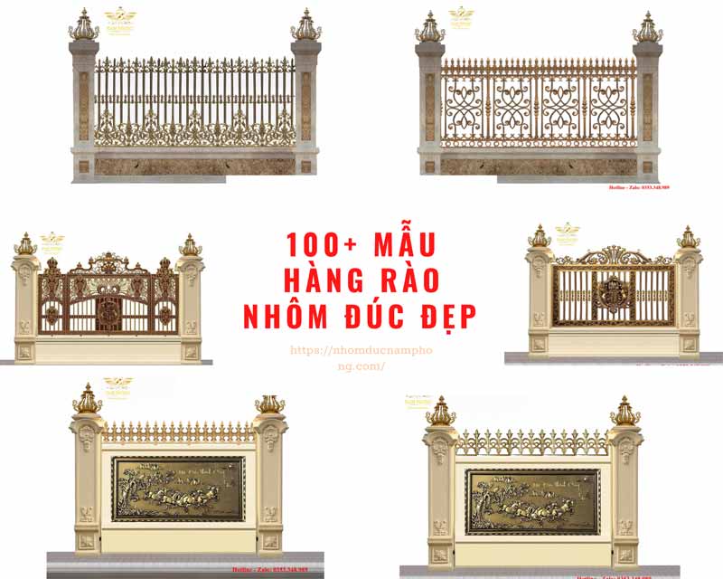 100+ mẫu hàng rào nhôm đúc đẹp, sang trọng nhất [HOT 2022]