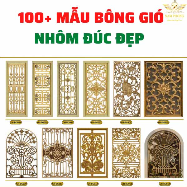 100+ mẫu bông gió nhôm đúc (cửa sổ, hàng rào) [HOT 2022] đẹp nhất 