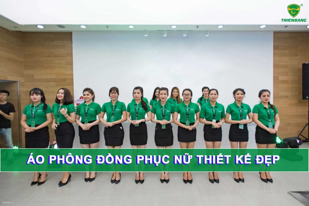 Áo phông đồng phục nữ giá tốt thiết kế đẹp tại Hà Nội