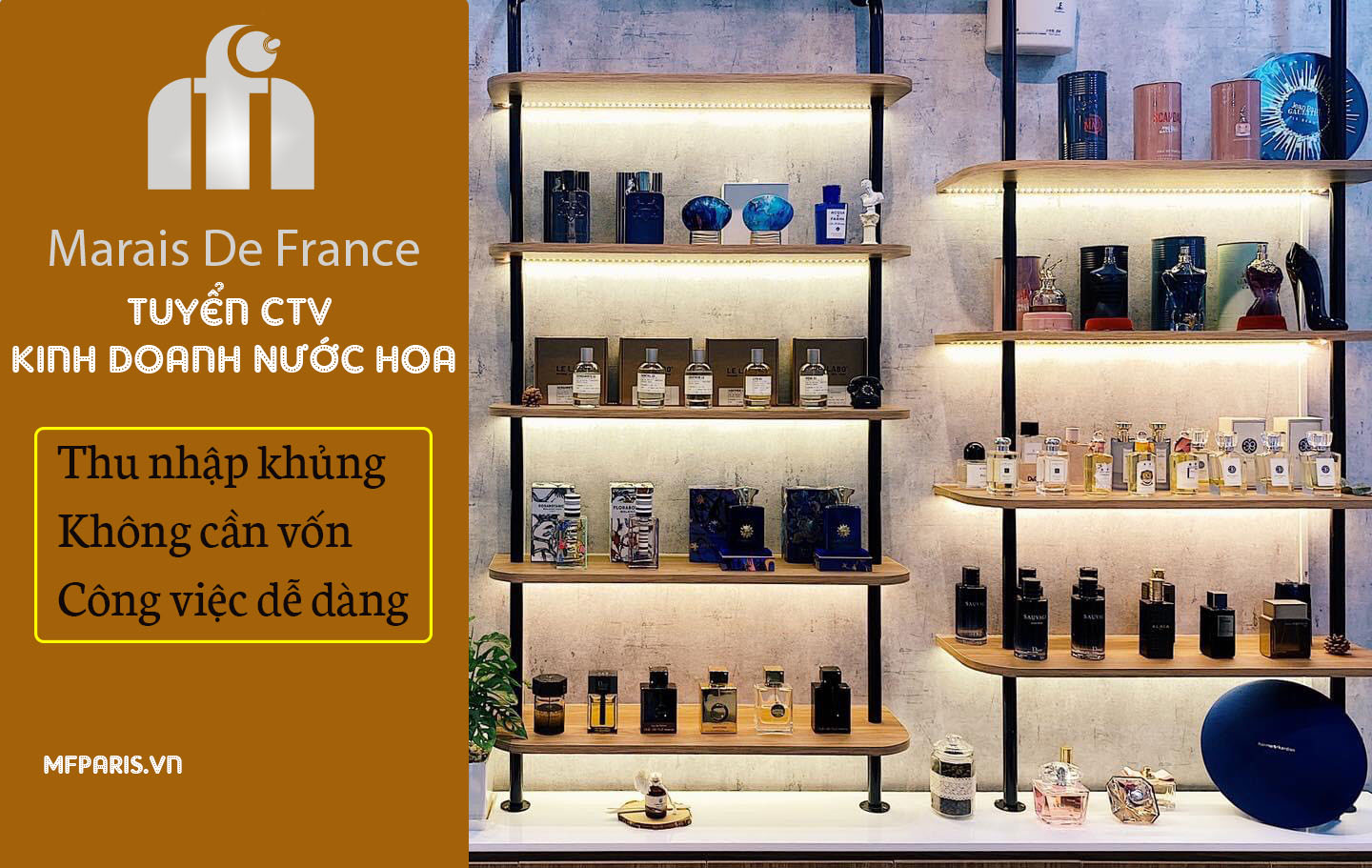 Tuyển CTV Kinh Doanh Nước Hoa Chính Hãng - MFParis