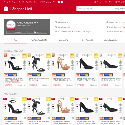 Những shop giày cao gót uy tín trên Shopee mà nàng nên biết
