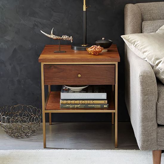 Pure wood Alberto bedside table online