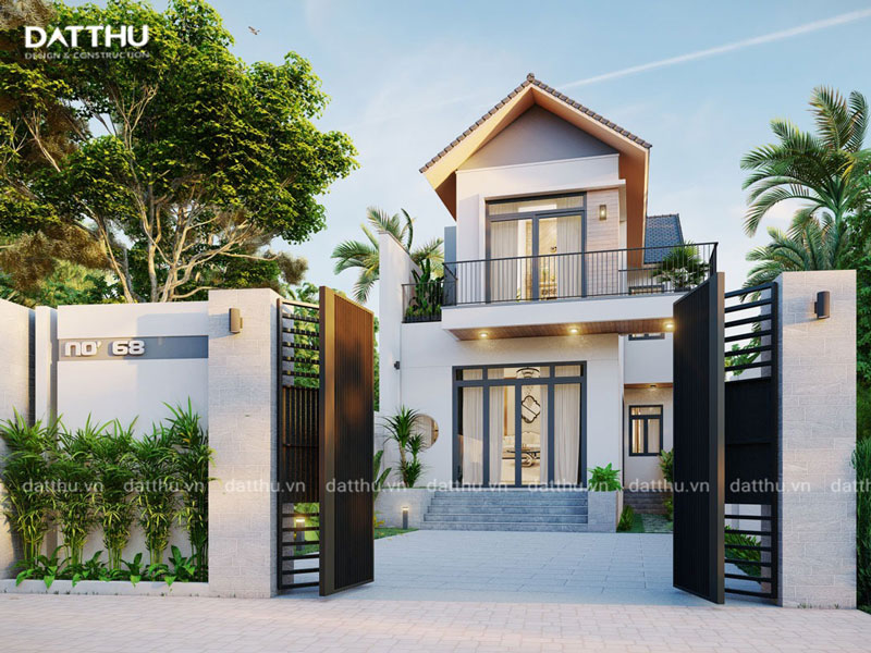 15 Mẫu Nhà Phố 2 Tầng Đẹp Có Công Năng Sử Dụng Hiện Đại | Đất Thủ