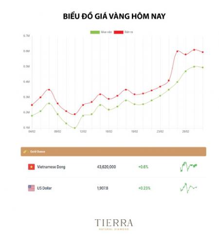 Giá vàng hôm nay ngày 01/03/2022: Giá vàng biến động, tăng giảm bất ngờ | Trọn yêu thương đến nửa thế giới - Giao hàng nhanh miễn phí toàn quốc