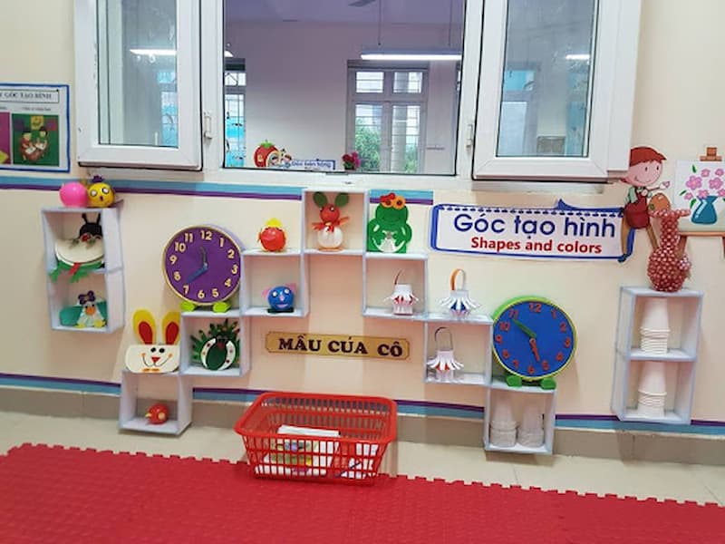 Bật Mí Cách Trang Trí Góc Mở Trường Mầm Non