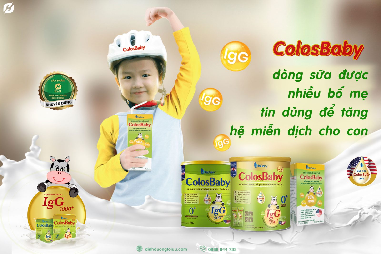 So sánh sữa Colosbaby và Optimum loại nào tốt hơn? - H&H Nutrition