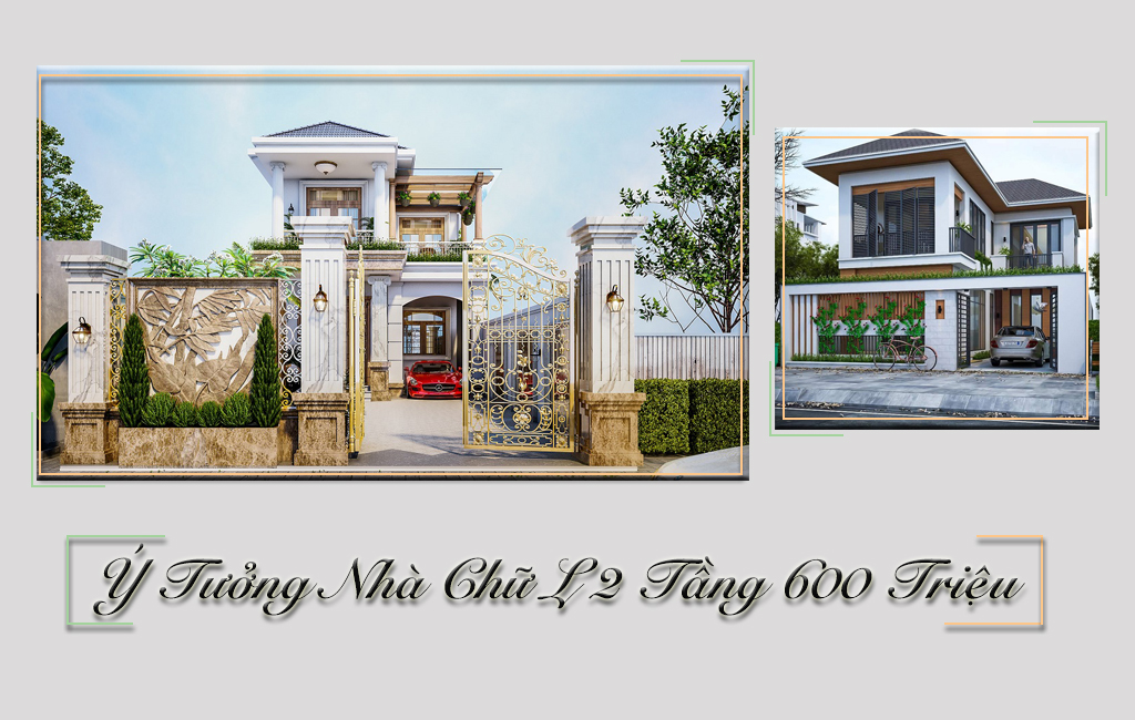 Ý Tưởng Thiết Kế NHÀ CHỮ L 2 TẦNG 600 TRIỆU Đẹp Vạn Người Mê