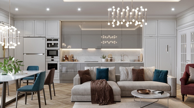 Mẫu thiết kế nội thất chung cư tân cổ điển đẹp, sang trọng - KDesign