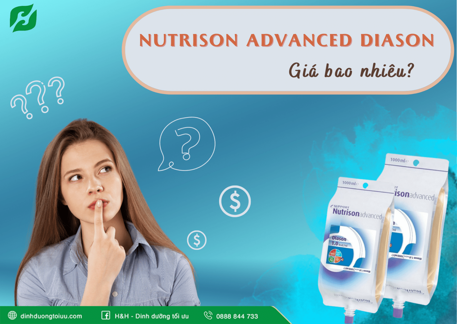 Túi ăn qua sonde Nutrison Advanced Diason giá bao nhiêu? - H&H Nutrition