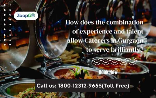 How does the combination of experience and talent allow Caterers in Gurgaon to serve brilliantly?