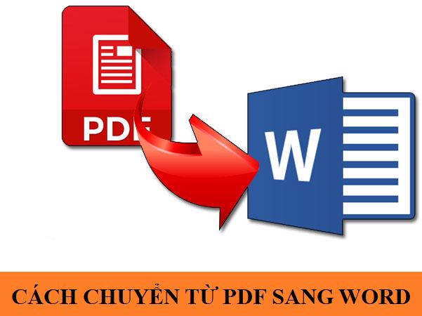 Cách chuyển từ pdf sang word đơn giản