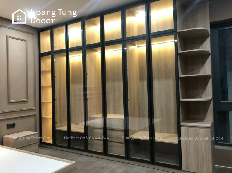 Xu hướng thiết kế mới với tủ quần áo cánh kính cao cấp