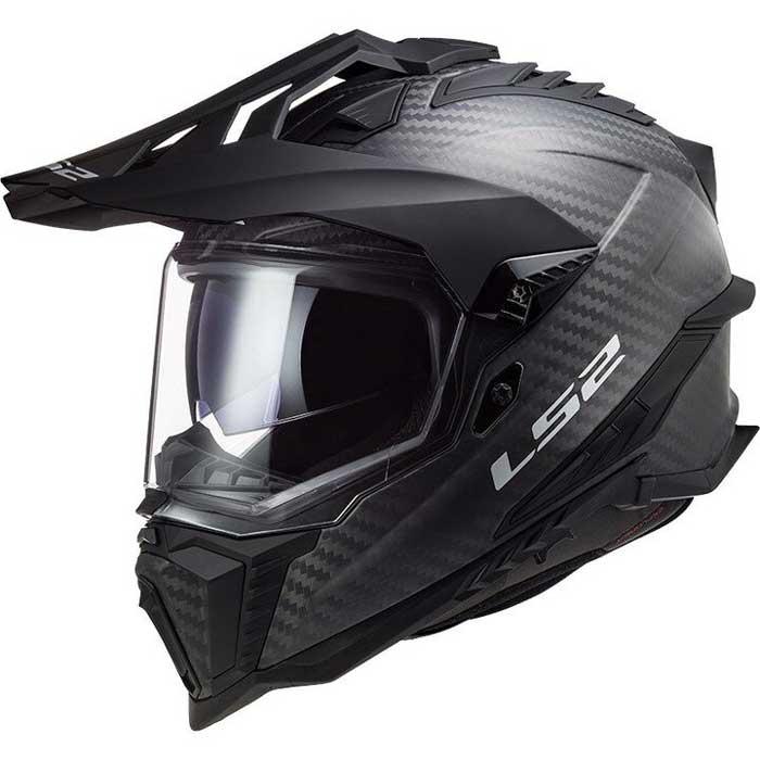LS2 MX701 Carbon mũ fullface hai kính cao cấp cho biker đua địa hình
