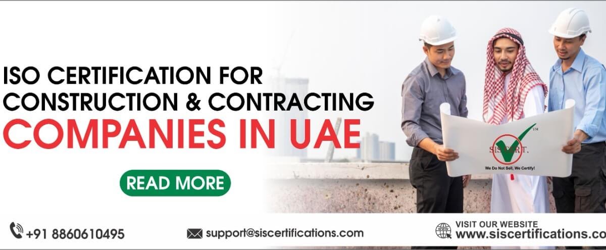 ISO Certification for Construction & Contracting Companies in UAE