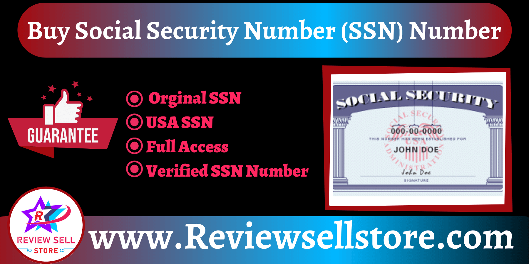 Buy SSN Number - Best Buy Social Security Number in Orginal