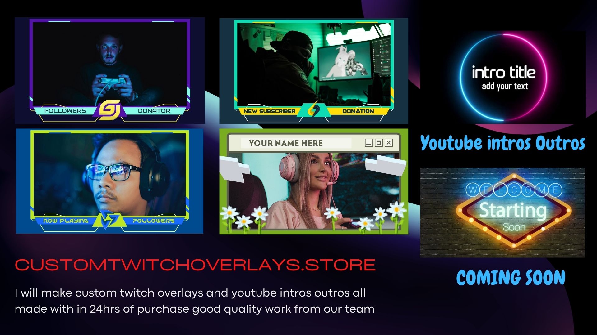 Custom Twitch Overlays | Live Streaming Overlays, Widgets & Alerts