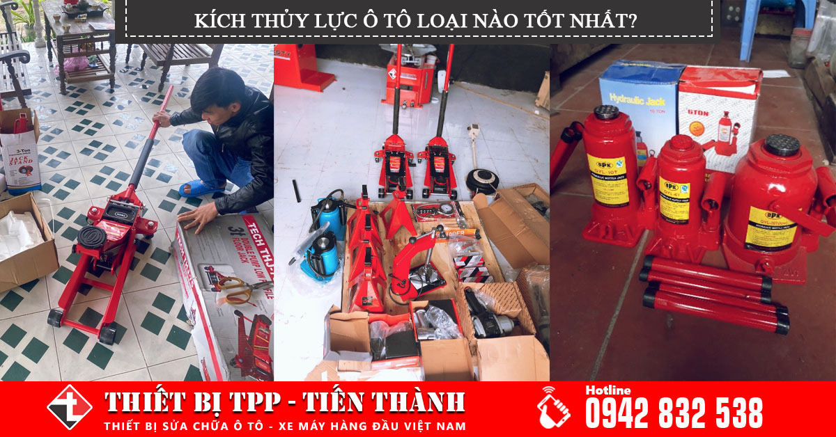 Kích thủy lực ô tô loại nào tốt nhất? Cách sử dụng con đội thủy lực an toàn