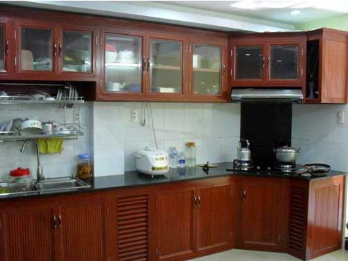 Thiết kế tủ bếp nhôm kính đẹp rẻ tại quận 1 2 3 4 5 6 TpHCM - Nhôm kính Việt Đức