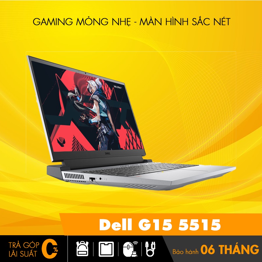 Laptop Dell G15 5515 gaming cấu hình cao