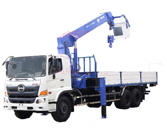 Xe Tải Cẩu Hino 15 Tấn 3 Chân Gắn Cẩu Tadano 15 Tấn