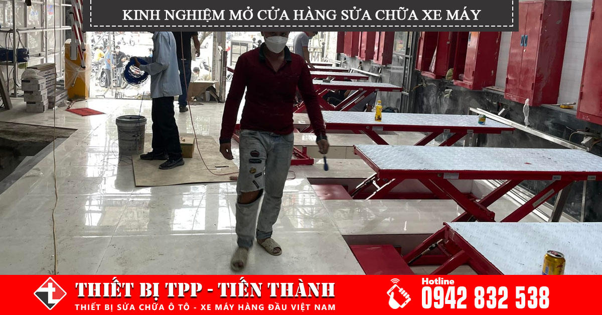 Kinh nghiệm mở cửa hàng sửa chữa xe máy cho người mới hiệu quả