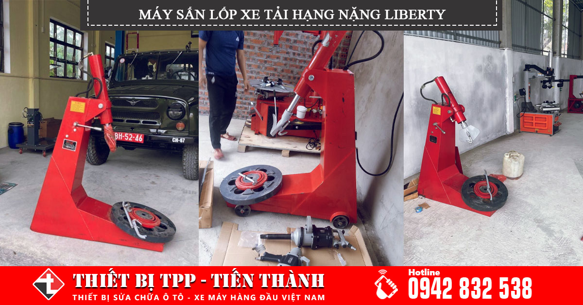 Đánh giá ưu điểm máy sấn lốp xe tải hạng nặng, xe công trường LIBERTY