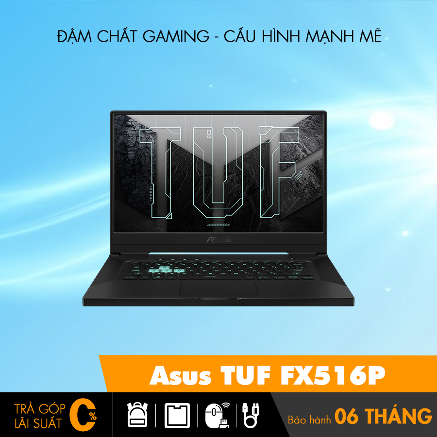 Laptop Asus TUF FX516P gaming mới xách tay tại Đà Nẵng